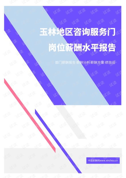 2021年薪酬報(bào)告系列之玉林地區(qū)咨詢服務(wù)門崗位薪酬水平報(bào)告.pdf.pdf資源 csdn文庫(kù)